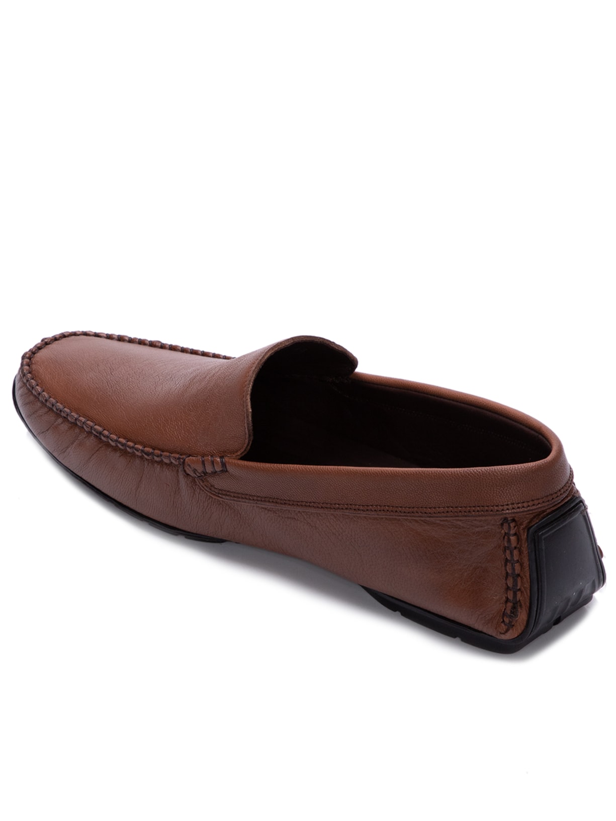 Sapato Masculino Mocassim Driver Liso Marrom Trecolli