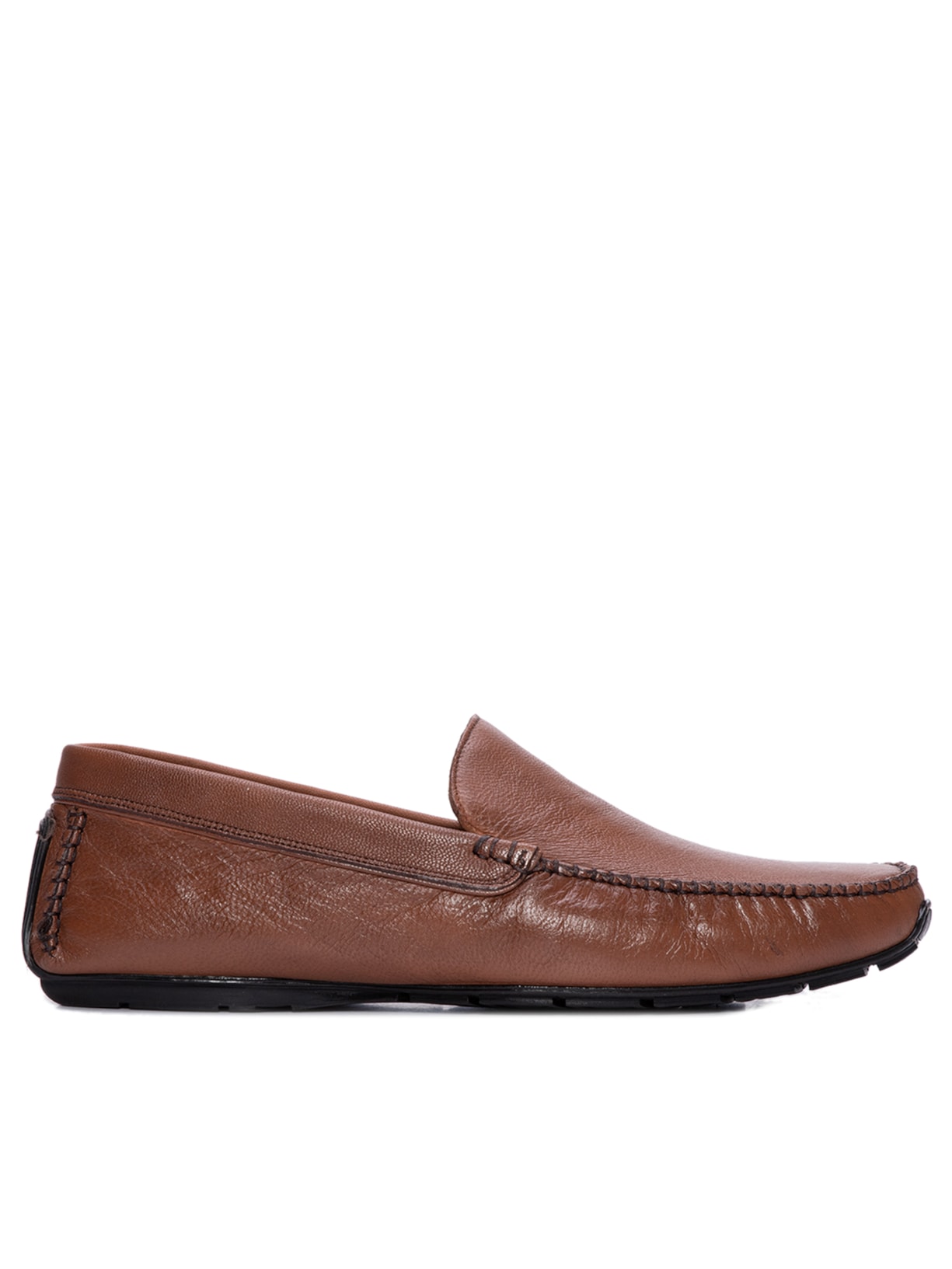 Sapato Masculino Mocassim Driver Liso Marrom Trecolli