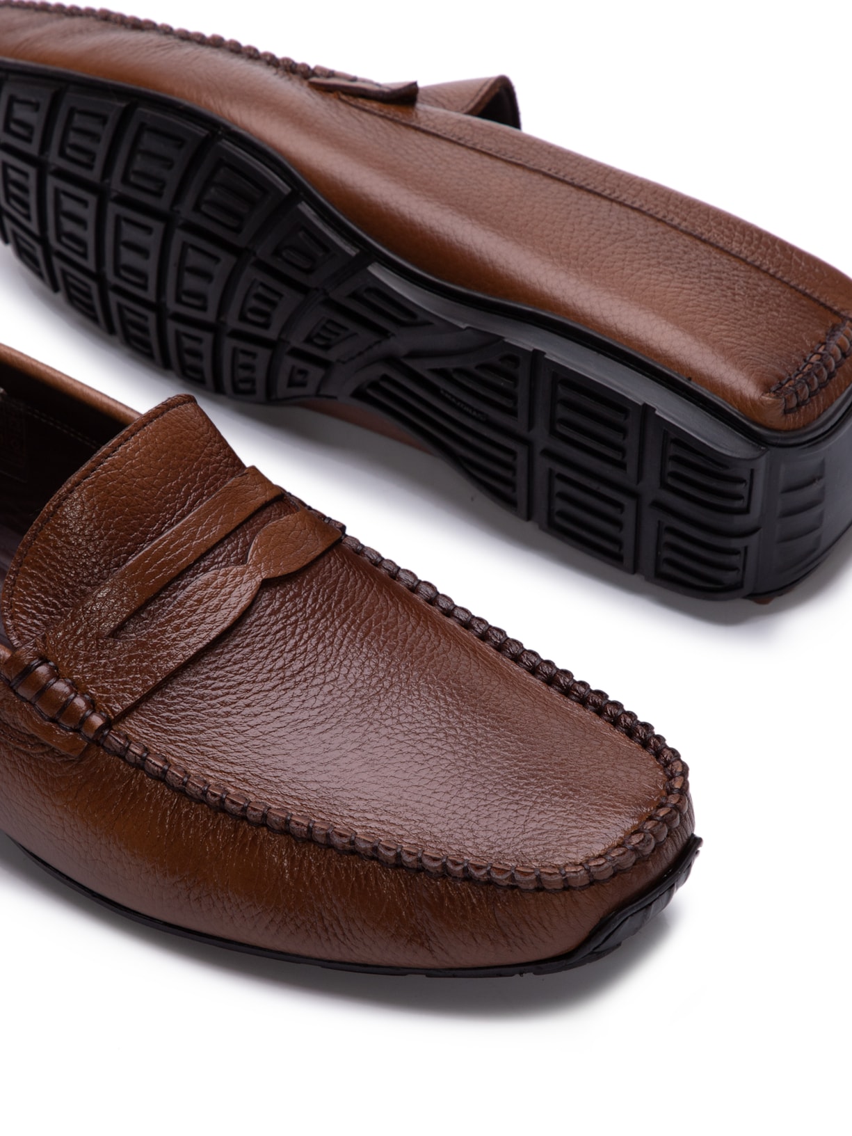 Sapato Masculino Mocassim Driver Penny Marrom Trecolli