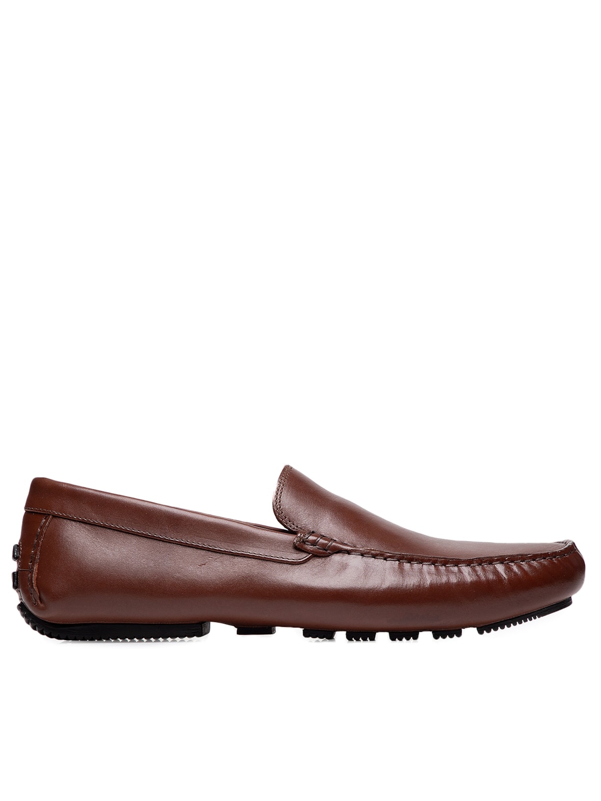 Sapato Masculino Mocassim Em Couro - Marrom