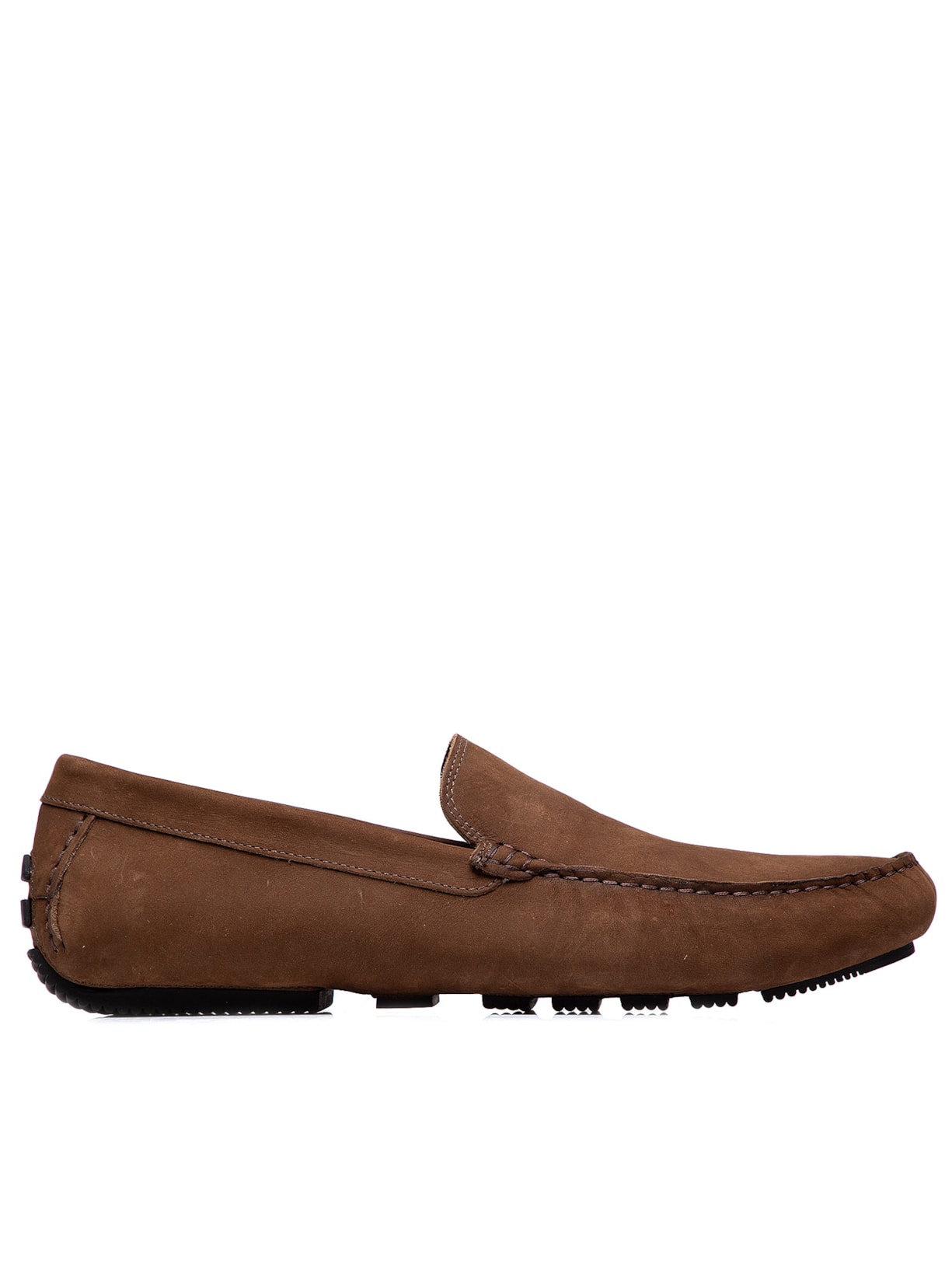 Sapato Masculino Mocassim Em Suede - Marrom