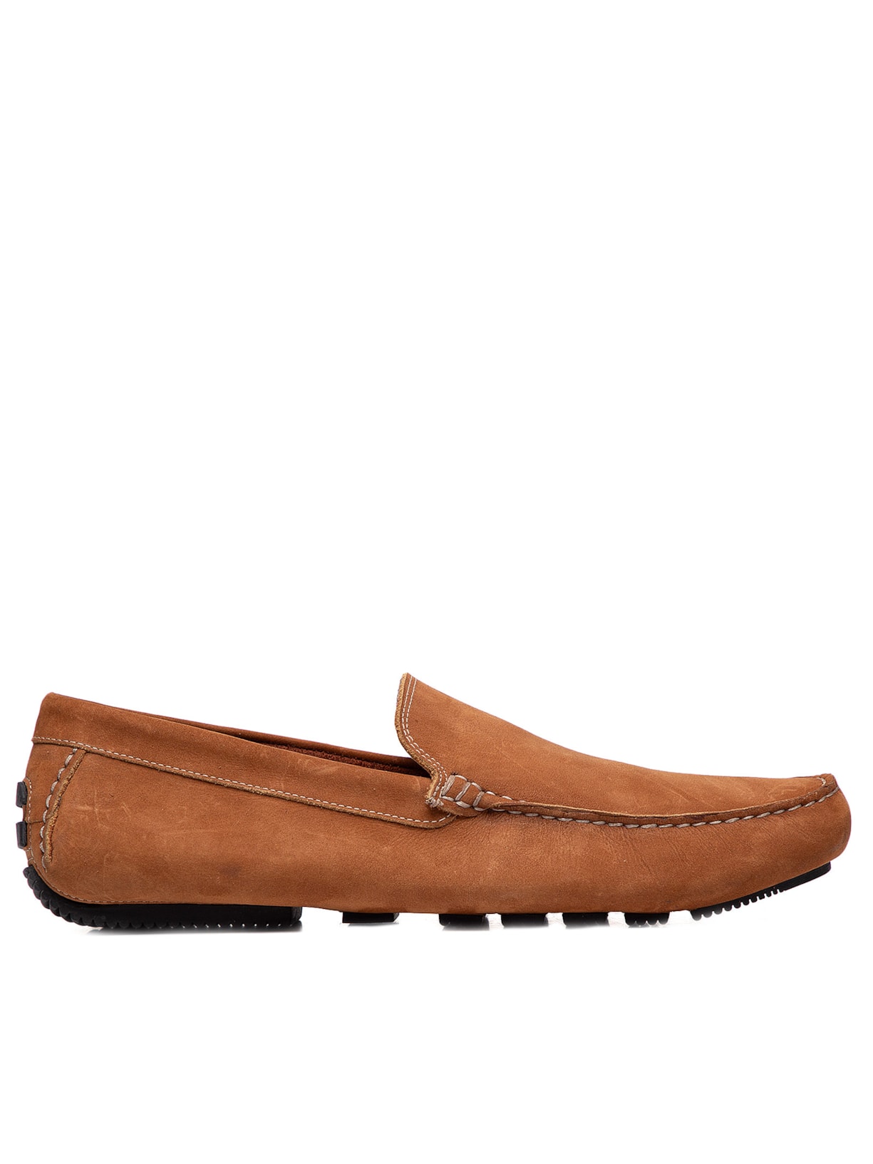 Sapato Masculino Mocassim Em Suede - Marrom