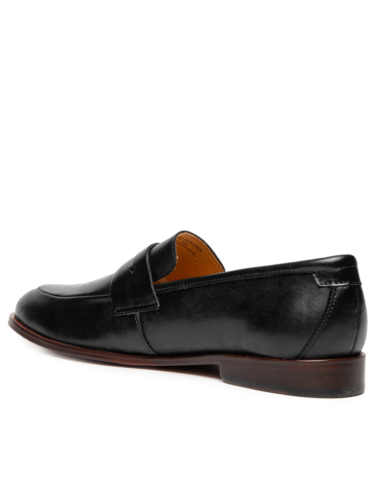 Sapato Masculino Mocassim Gravata Couro Classic Preto Sergio K