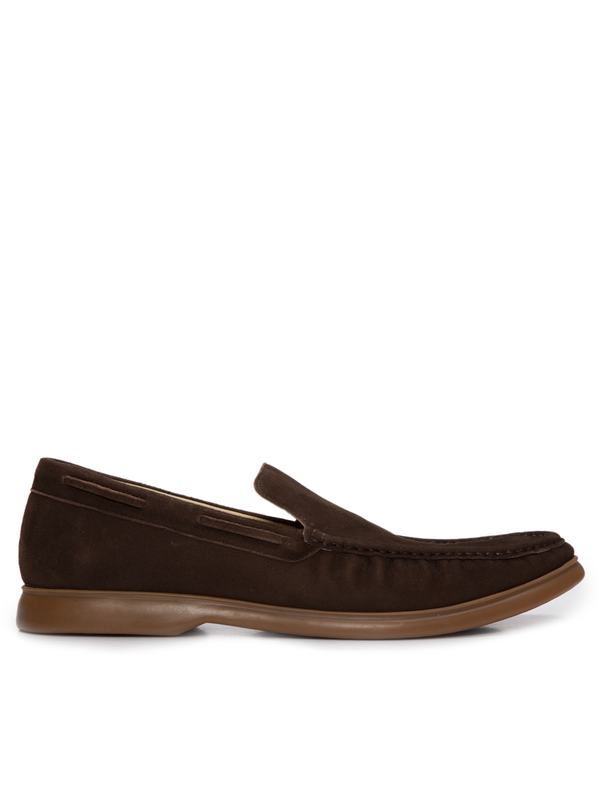 Sapato Masculino Mocassim Nobuck - Marrom