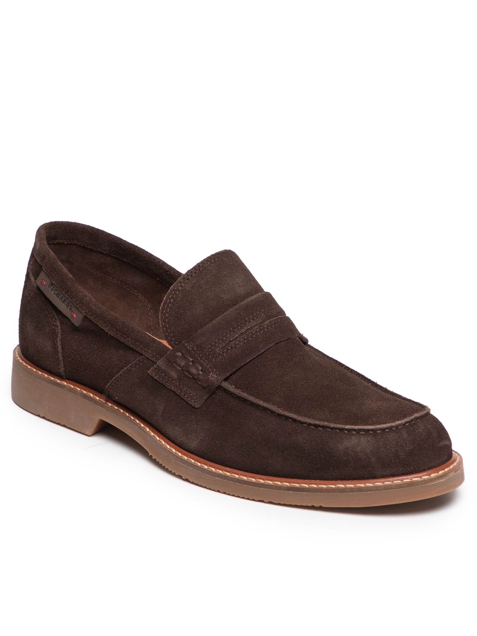 Sapato Masculino Mocassim Recorte - Selaria Richards - Marrom