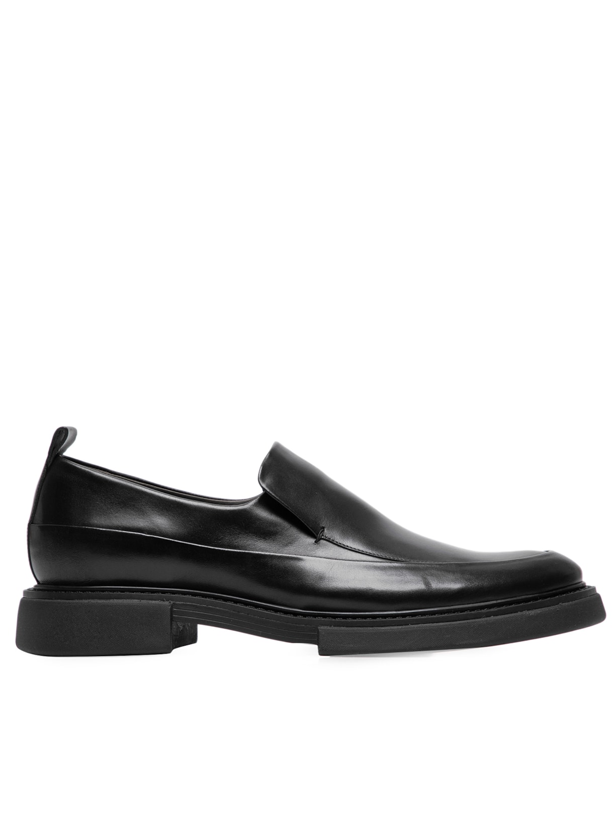 Sapato Masculino Mocassim Recorte - Preto
