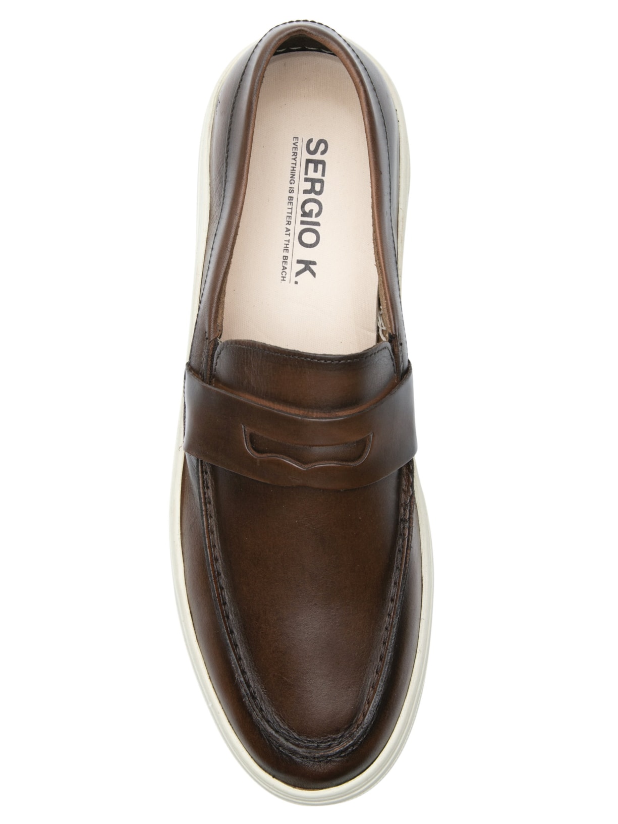 Sapato Masculino Mocassim Sider Classic Marrom Sergio K