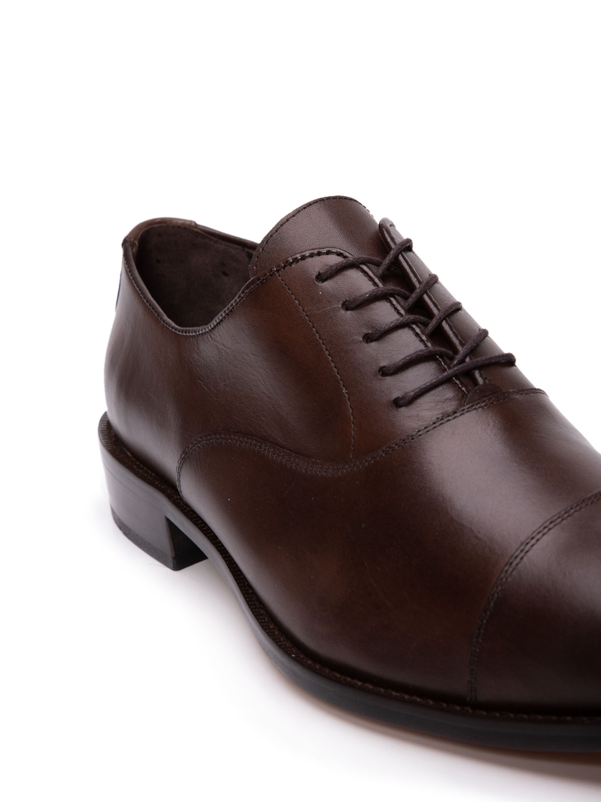 Sapato Masculino Oxford Captoe Marrom Trecolli