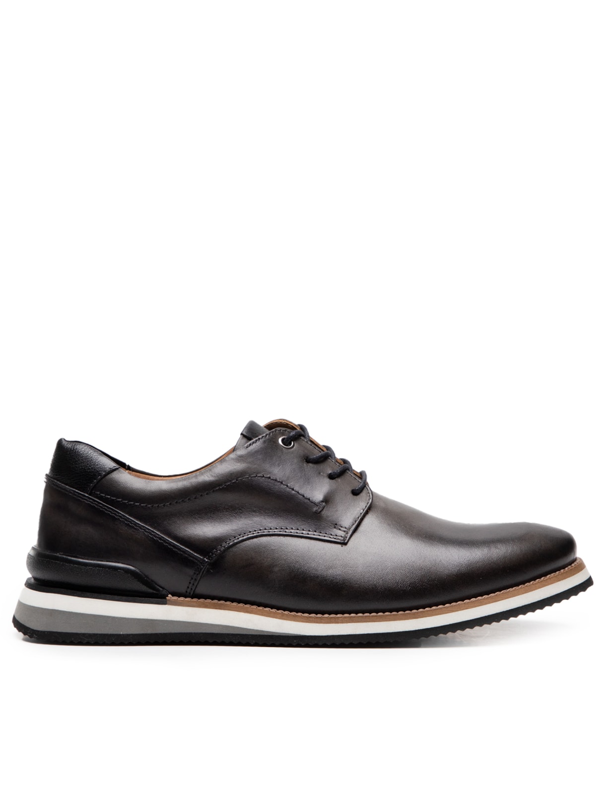 Sapato Masculino Oxford Couro - Preto