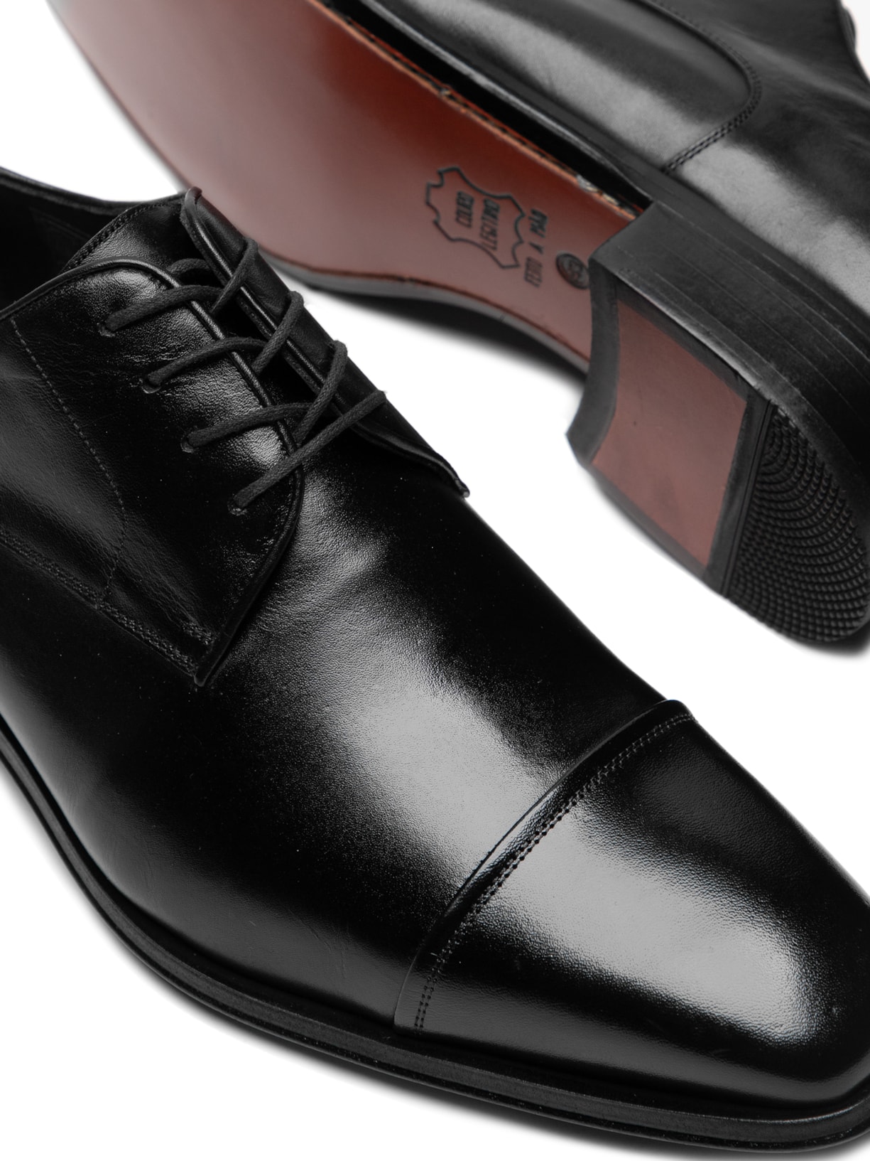 Sapato Masculino Oxford Couro Preto '2 Essential