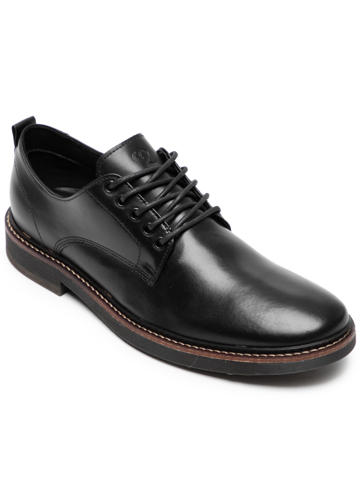 Sapato Masculino Oxford Couro Preto '2 Essential