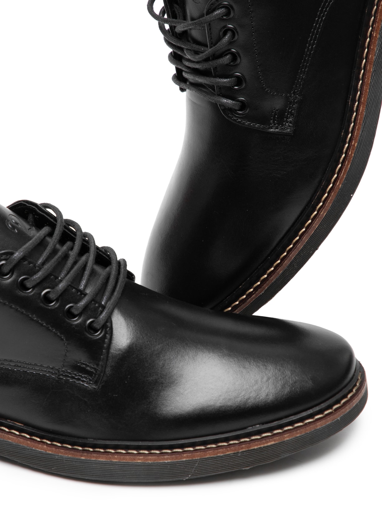 Sapato Masculino Oxford Couro Preto '2 Essential