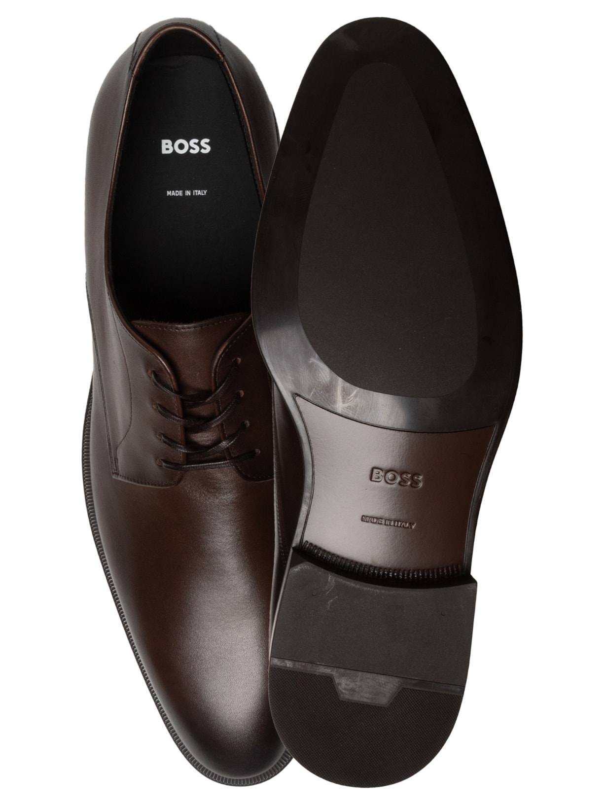 Sapato Masculino Oxford Derrek Derb Burp Marrom Boss