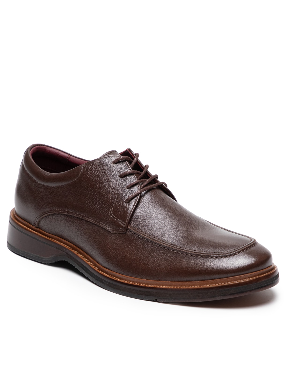 Essential Sapato Masculino Oxford Em Couro Classic Marrom