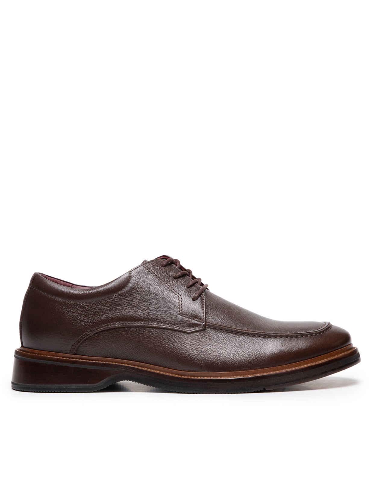 Sapato Masculino Oxford Em Couro Classic - Marrom