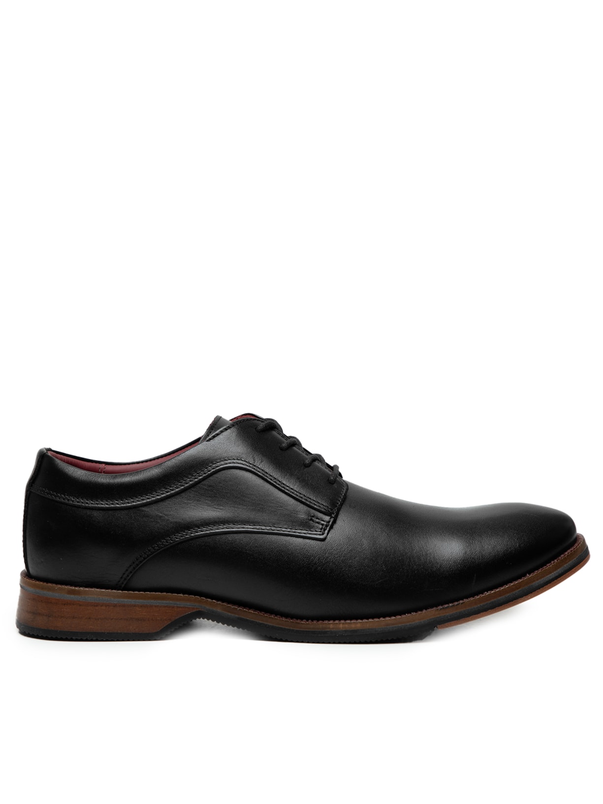 Sapato Masculino Oxford Em Couro - Preto