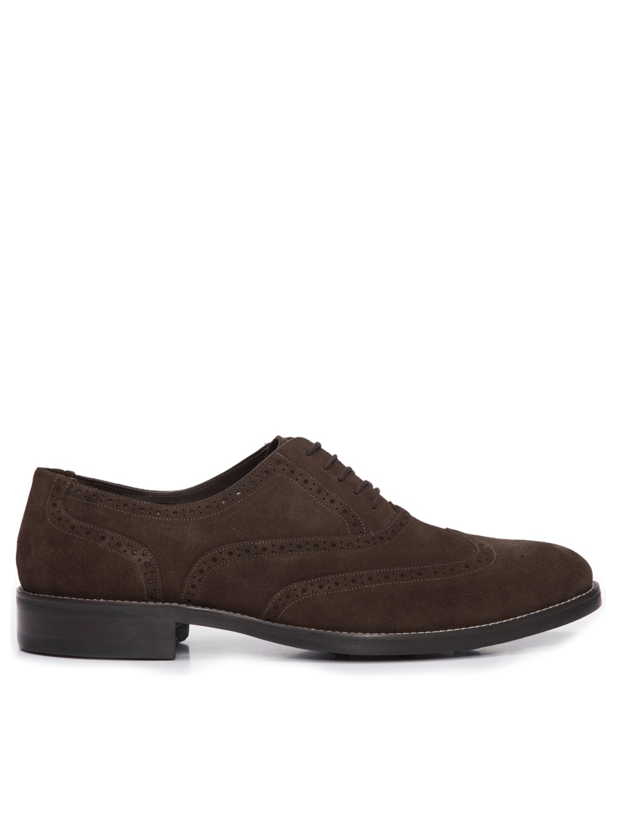 Sapato Masculino Oxford Full Brogue - Marrom