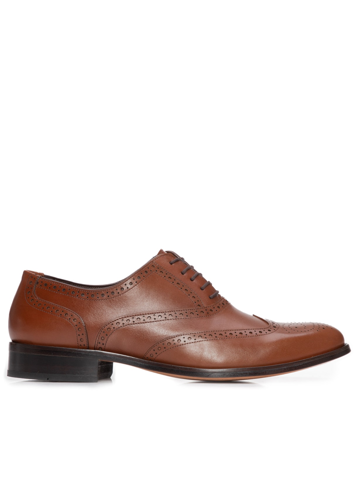 Sapato Masculino Oxford Full Brogue - Marrom
