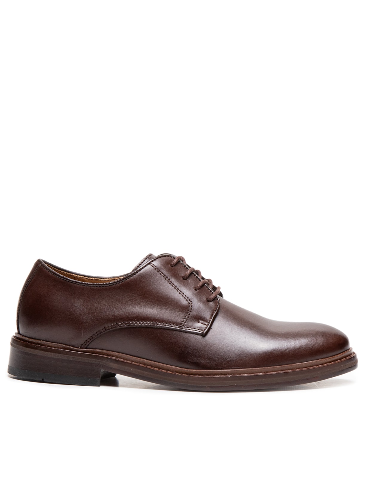 Sapato Masculino Oxford Social em Couro - Marrom