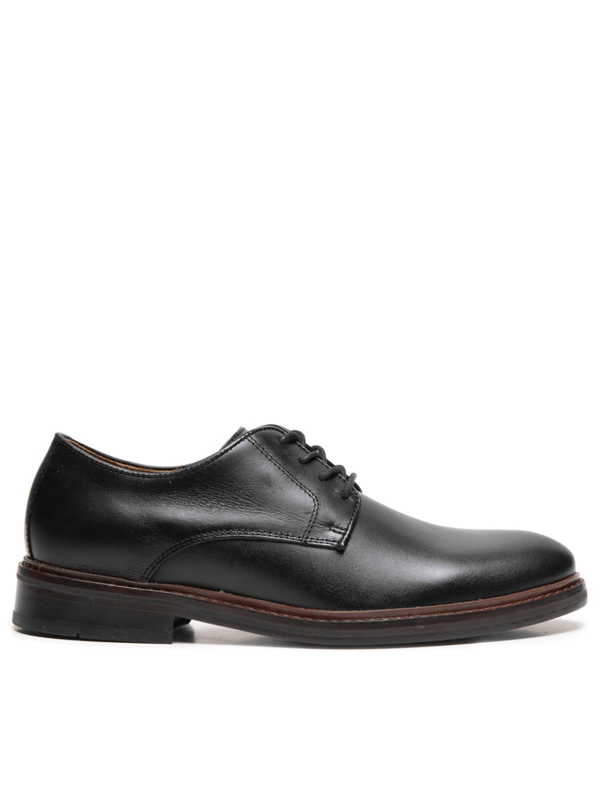 Sapato Masculino Oxford Social em Couro - Preto