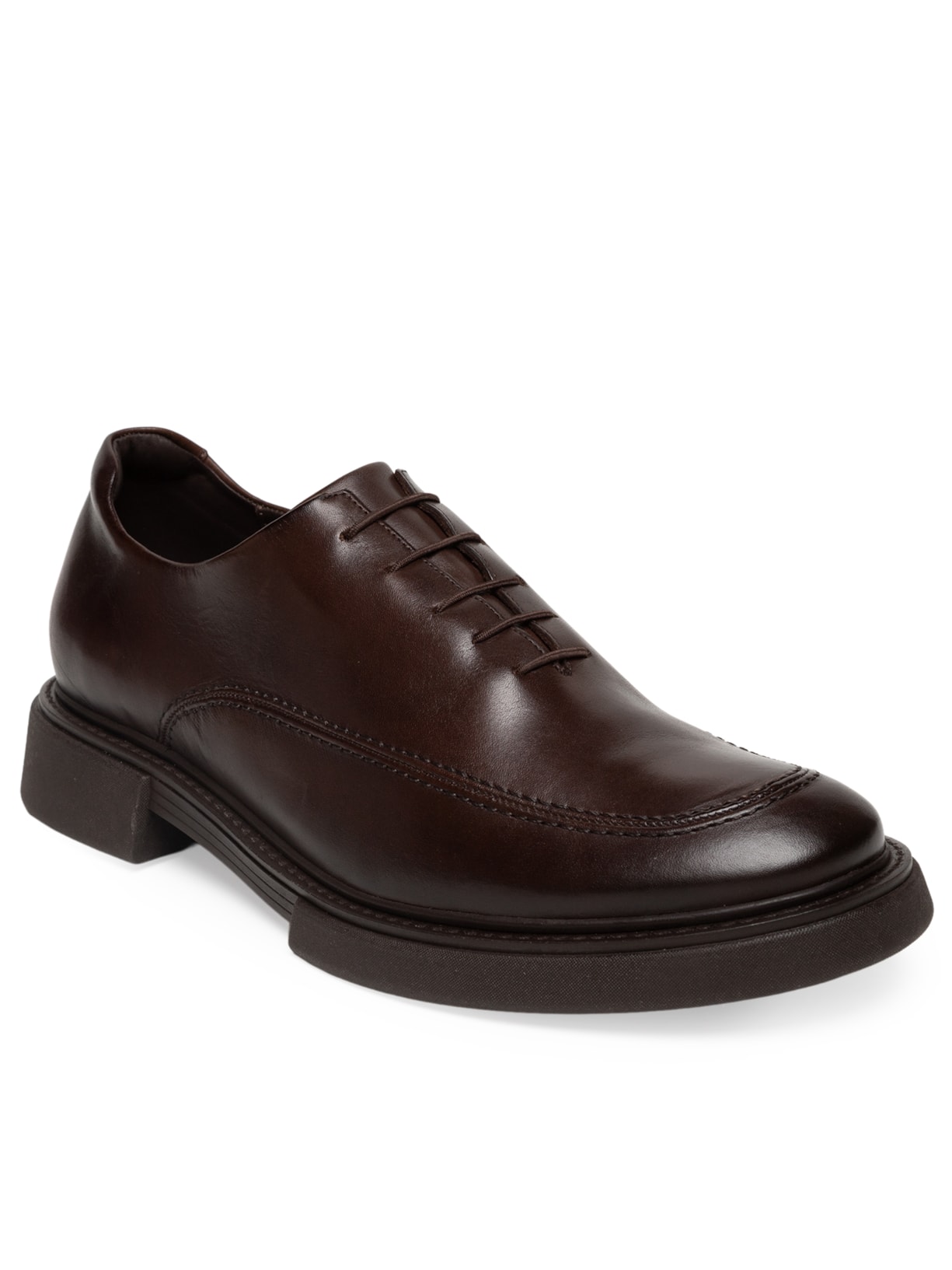 Sapato Masculino Oxford Sola Block Couro Liso Marrom Ricardo Almeida