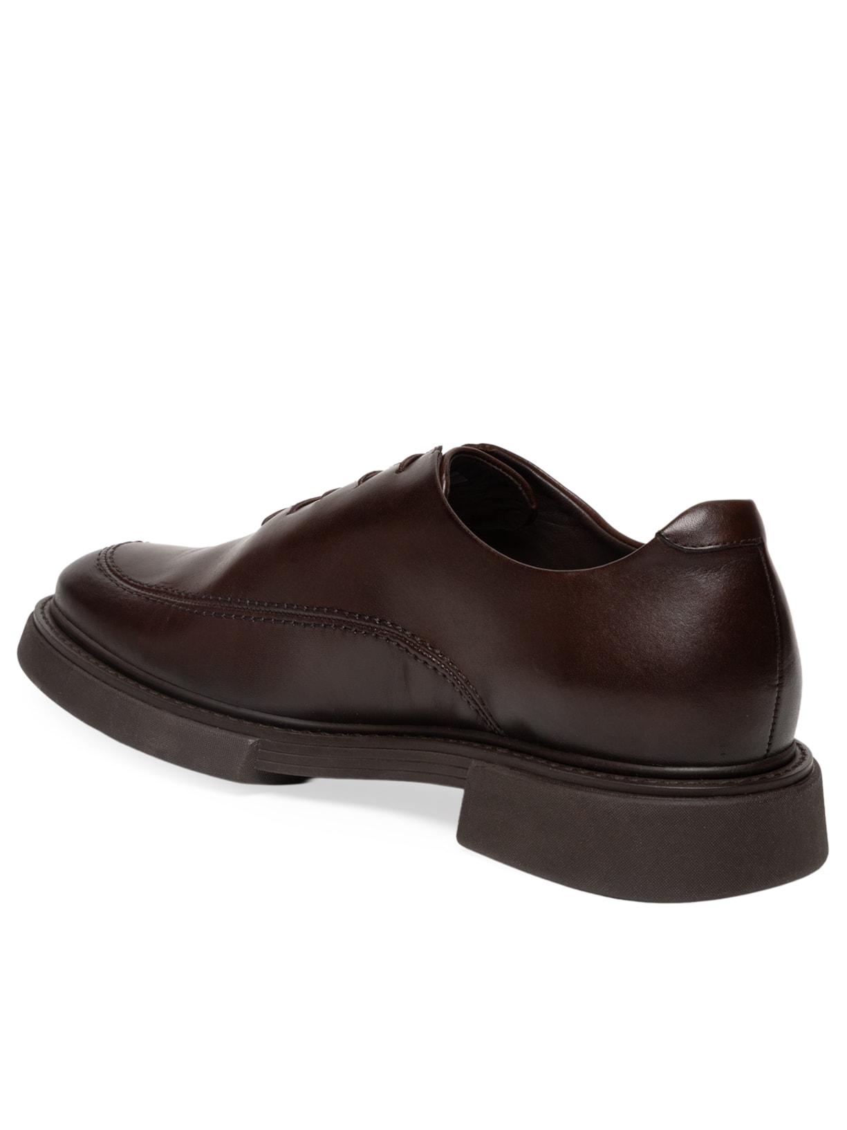 Sapato Masculino Oxford Sola Block Couro Liso Marrom Ricardo Almeida