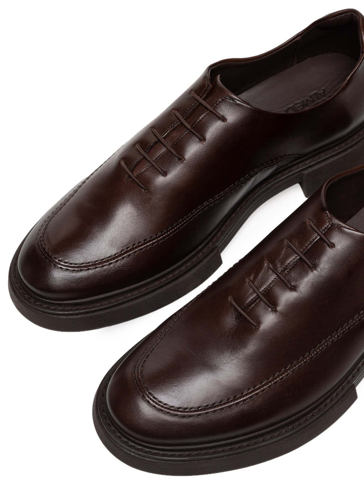 Sapato Masculino Oxford Sola Block Couro Liso Marrom Ricardo Almeida