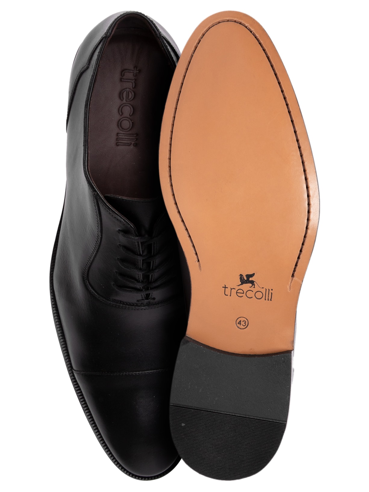 Sapato Masculino Oxford U-throat Preto Trecolli