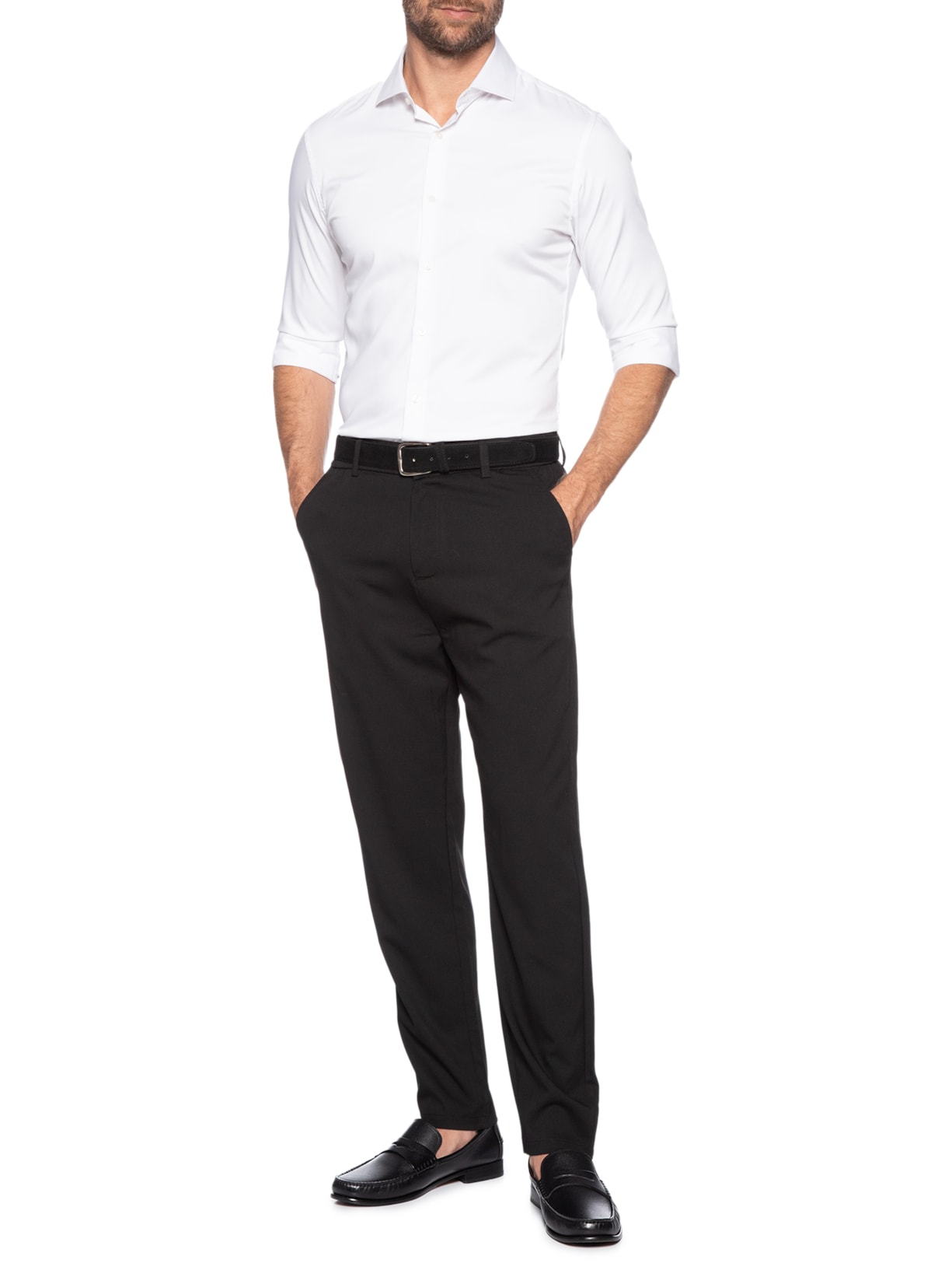 Sapato Masculino Penny Loafer Couro Legítimo Preto '2 Essential