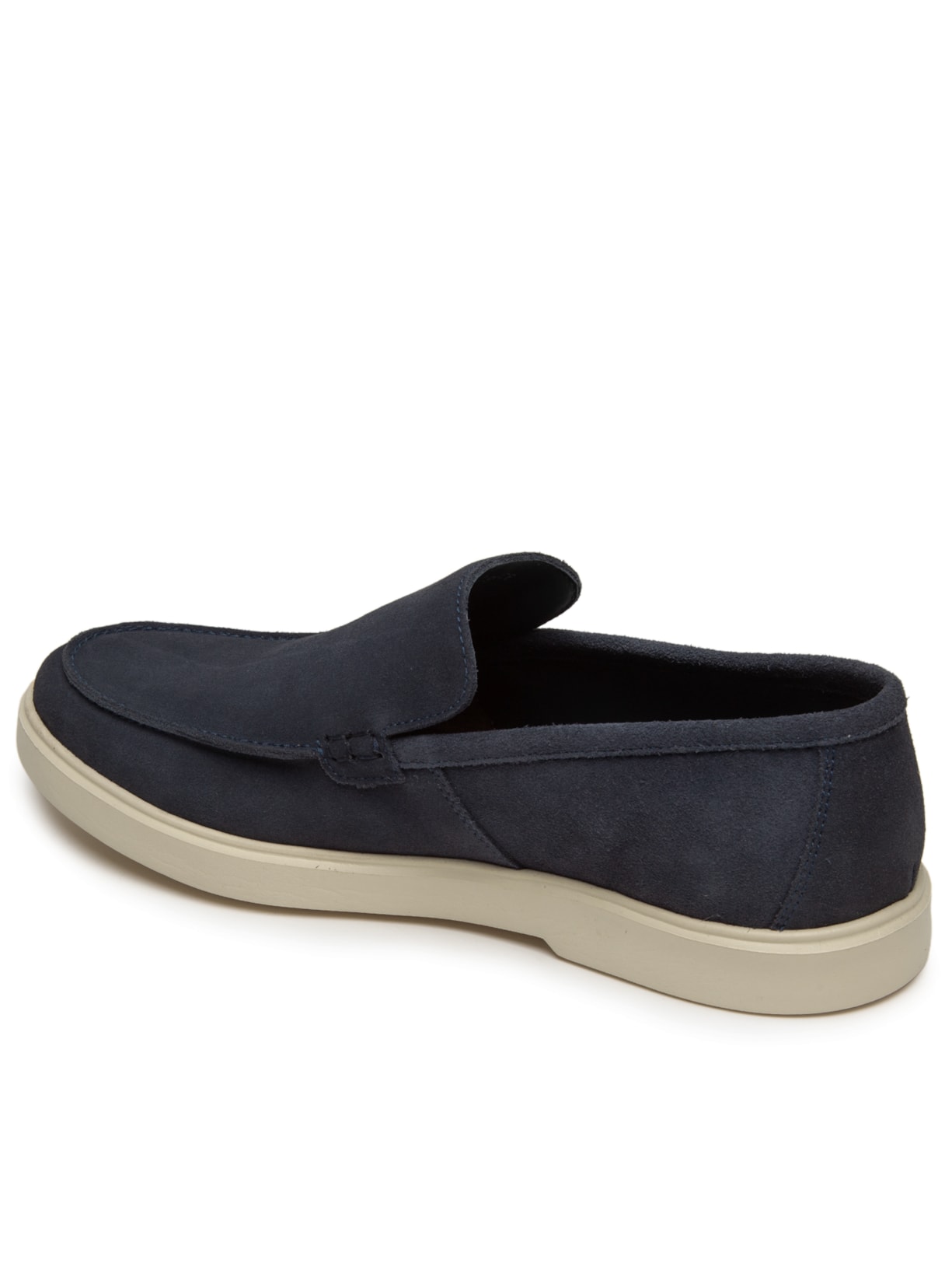 Sapato Masculino Slipper Em Couro Suede Azul '2 Essential
