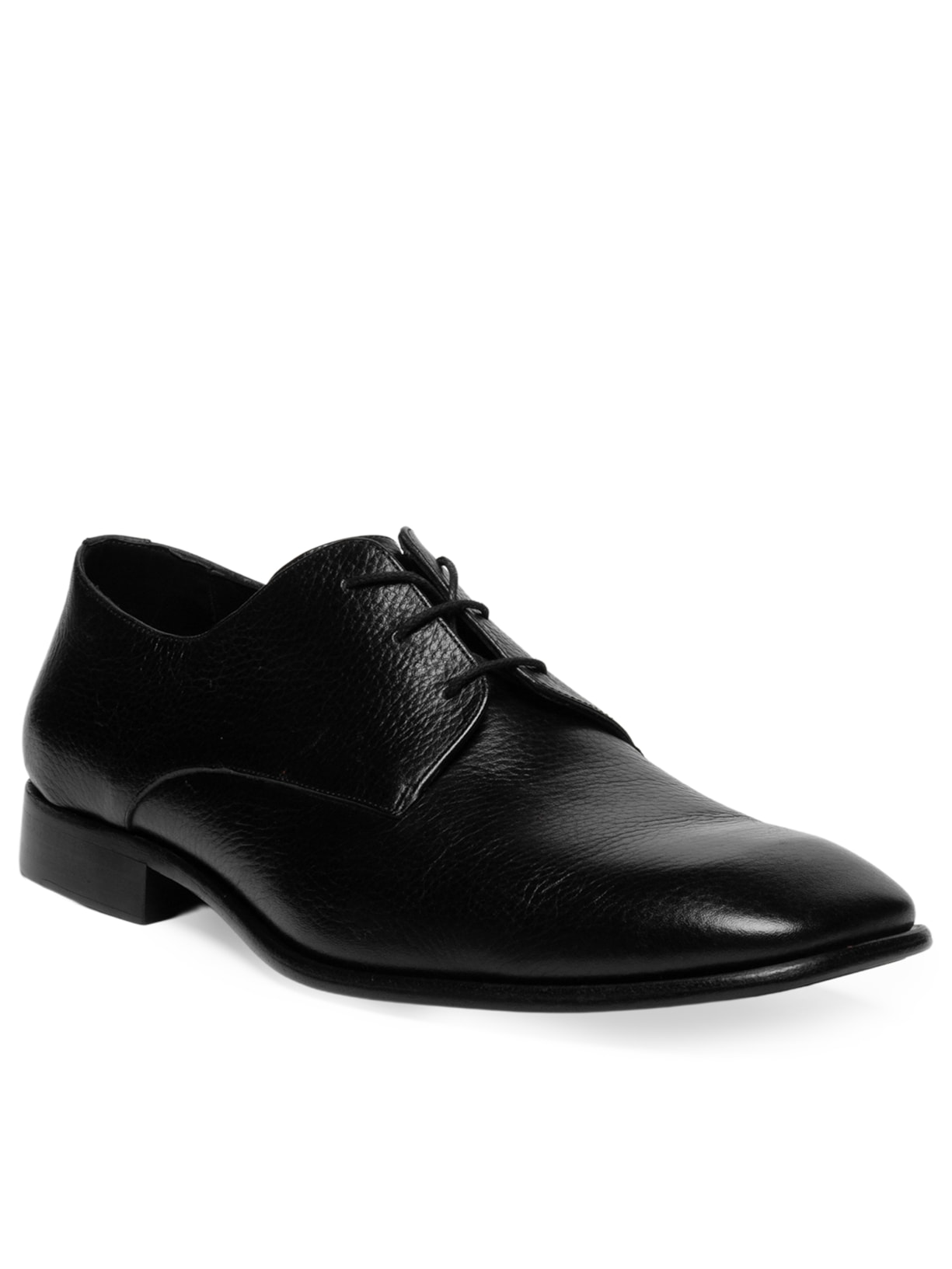 Sapato Masculino Social Comfy Recorte Costura Block Couro Floater Preto Ricardo Almeida