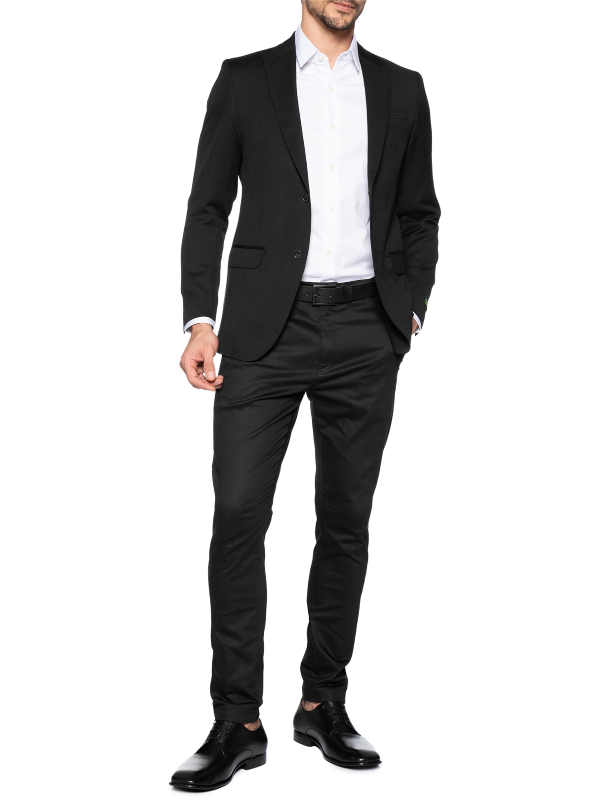 Sapato Masculino Social Comfy Recorte Costura Block Couro Floater Preto Ricardo Almeida