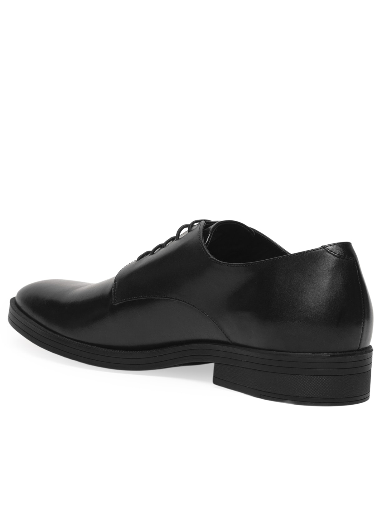 Sapato Masculino Social Derby Liso Sola Emborrachada Preto Ricardo Almeida