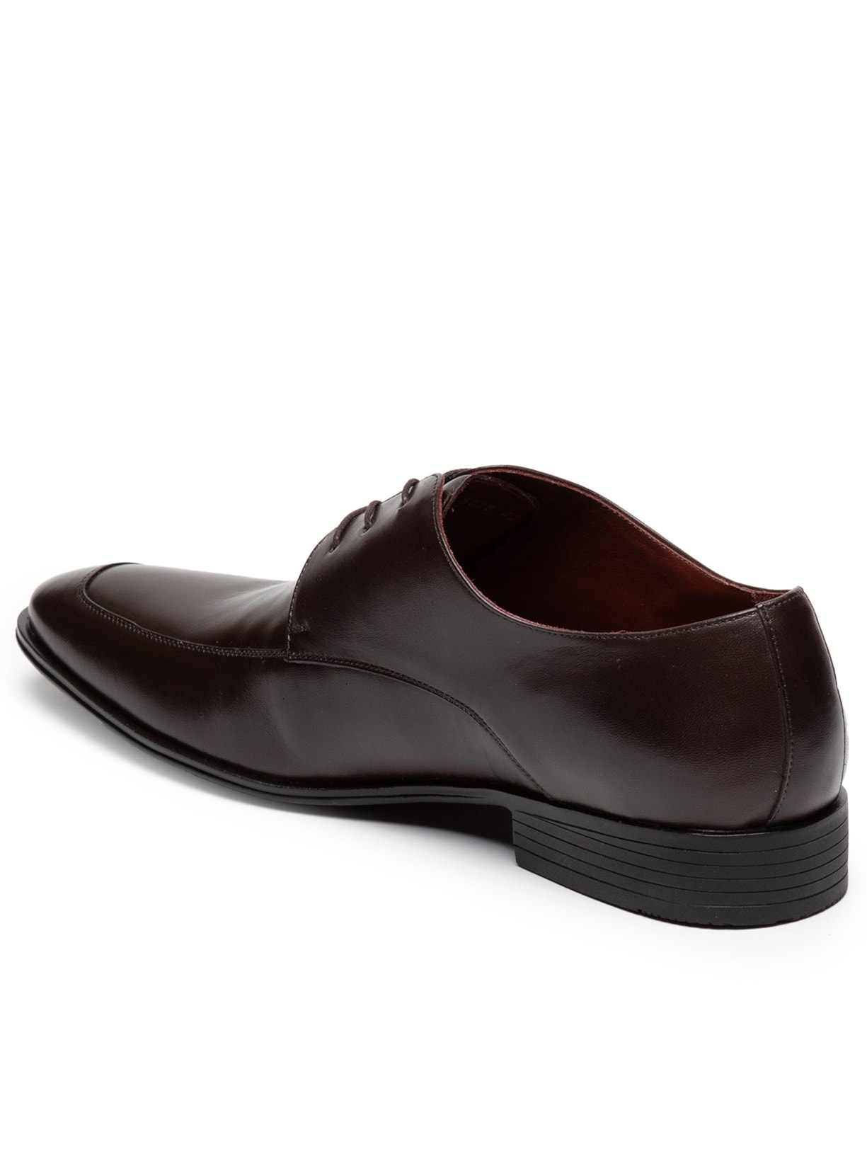 Sapato Masculino Social Oxford Recorte Em Couro Marrom '2 Essential