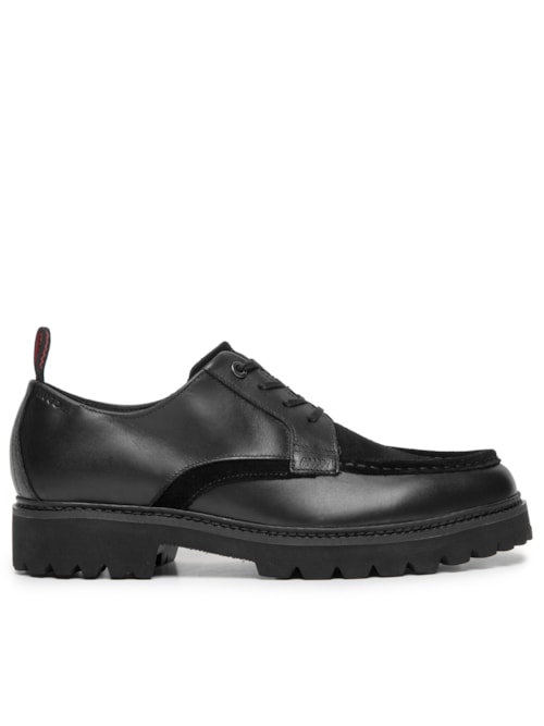Sapato Oxford Masculino Draven Derb PLLTSD – Preto