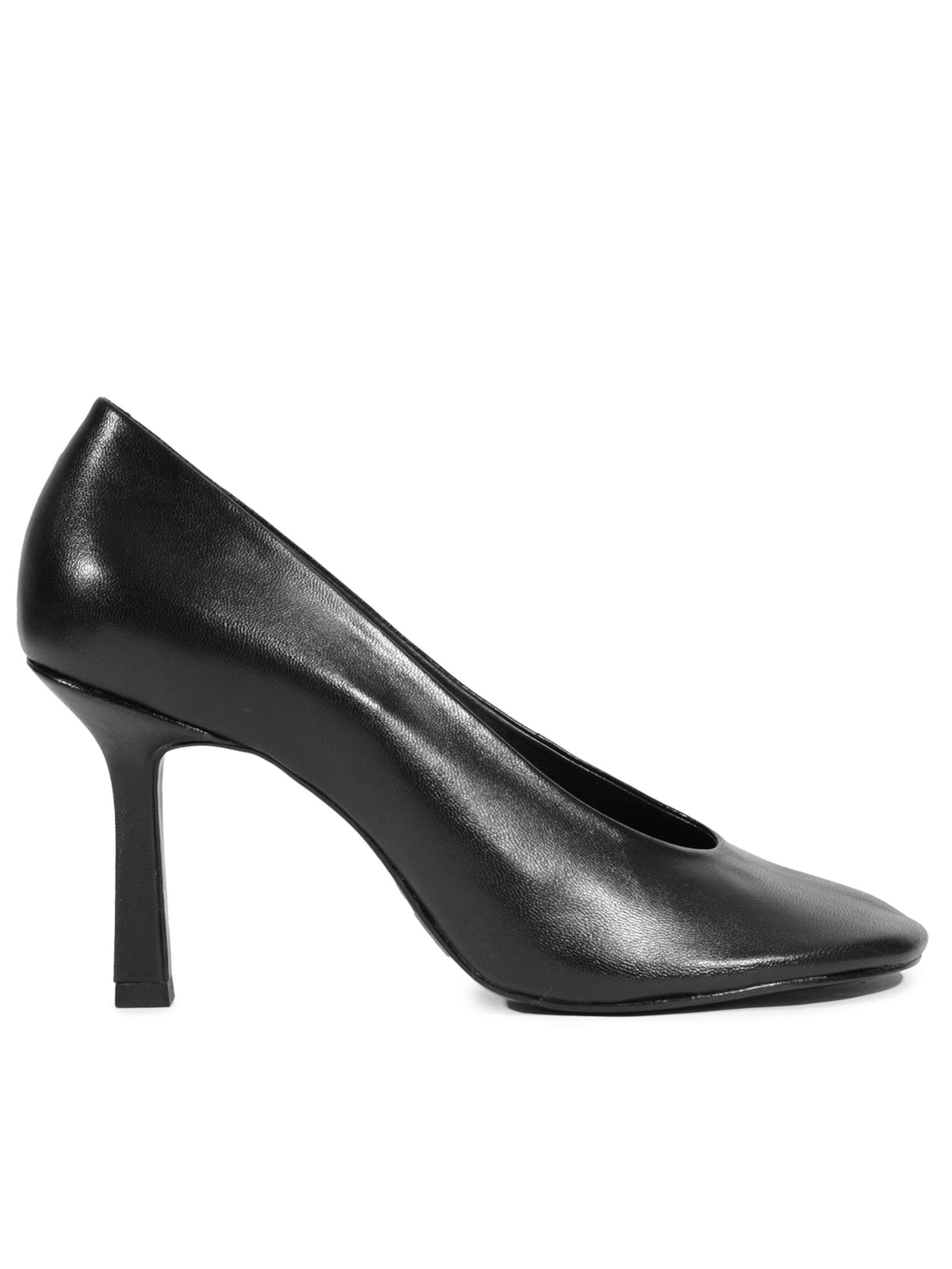 Scarpin Brigitte Couro - Preto