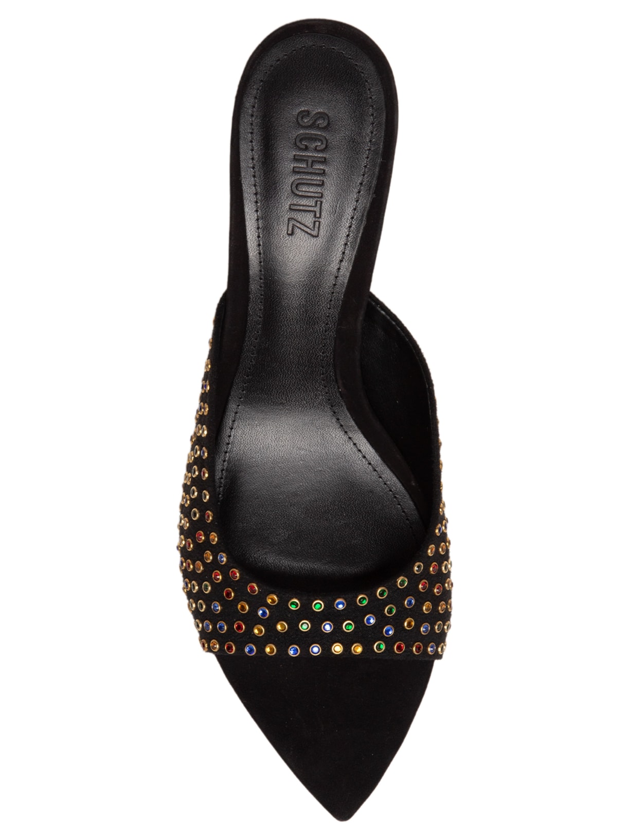 Scarpin Camurça Suede Preto Schutz