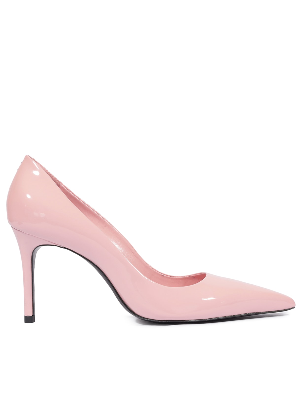 Scarpin Clara Mid Verniz Couro Rosa Schutz