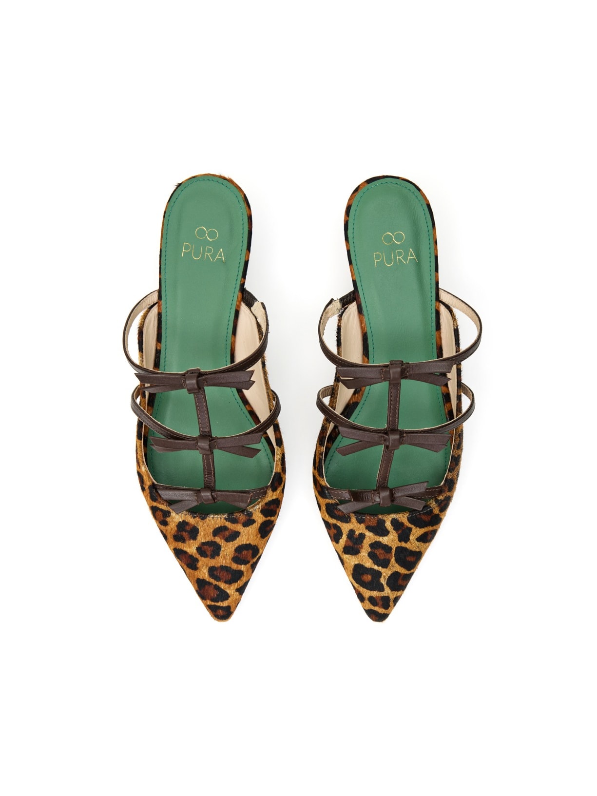 Scarpin Couro Bianca Expresso e Onça Pura