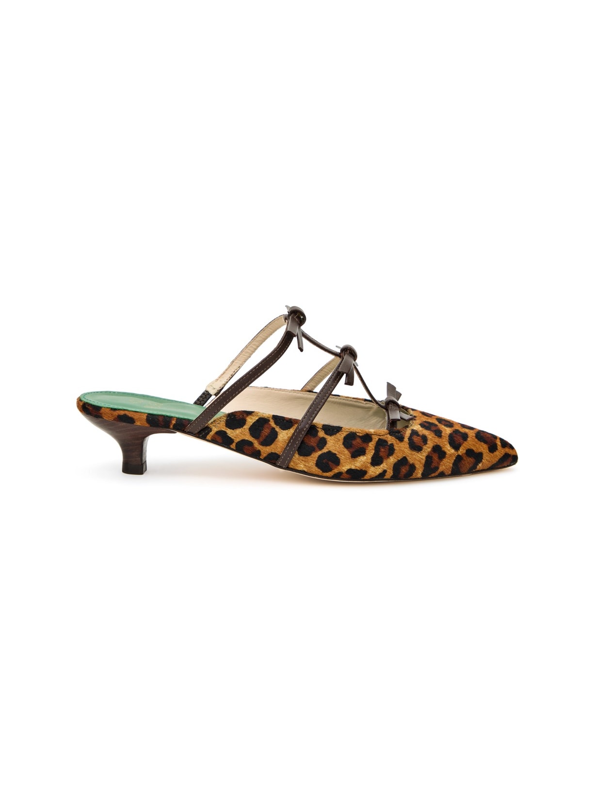 Scarpin Couro Bianca Expresso e Onça