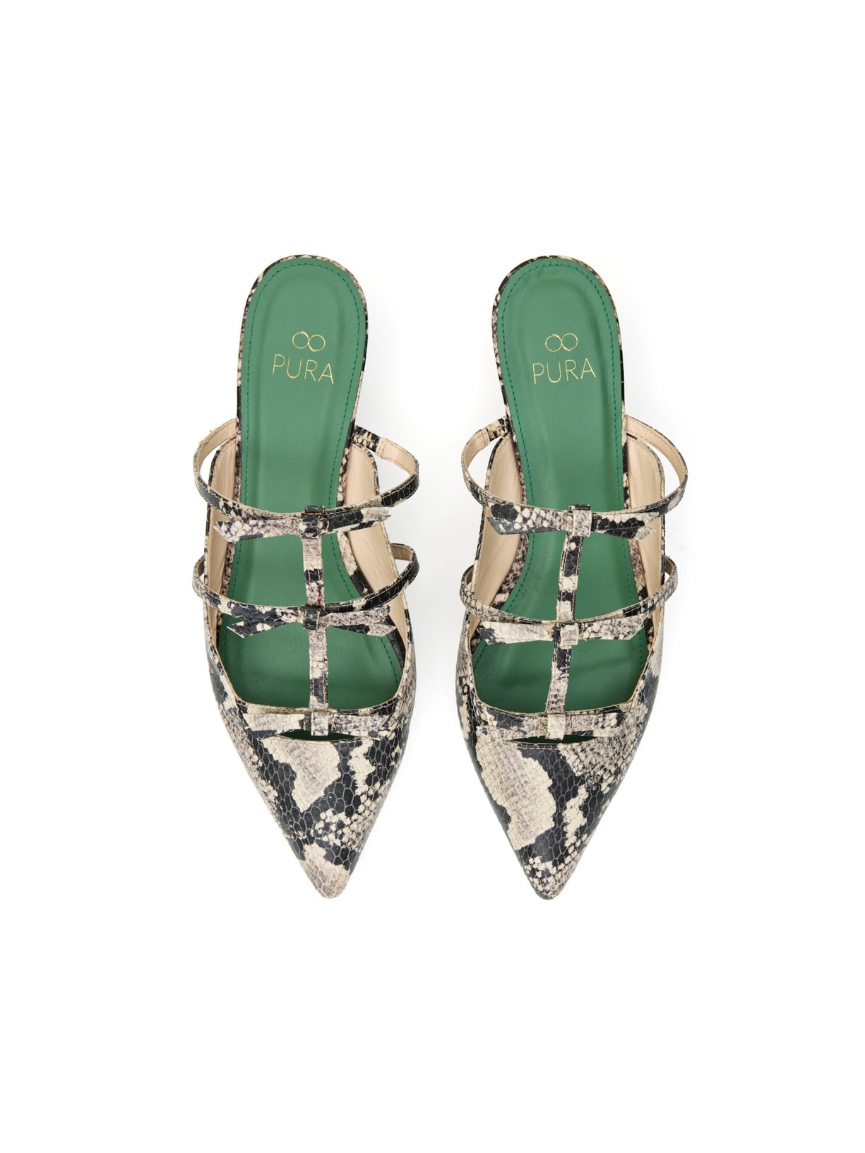 Scarpin Couro Bianca Python Pura