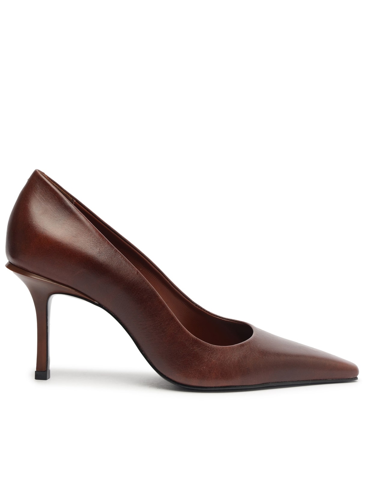 Scarpin Couro - Marrom