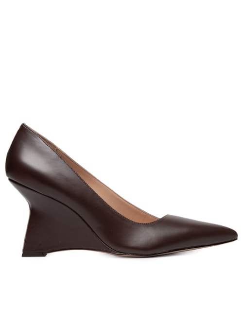 Scarpin Couro - Marrom