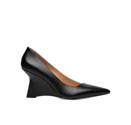 Scarpin Couro - Preto