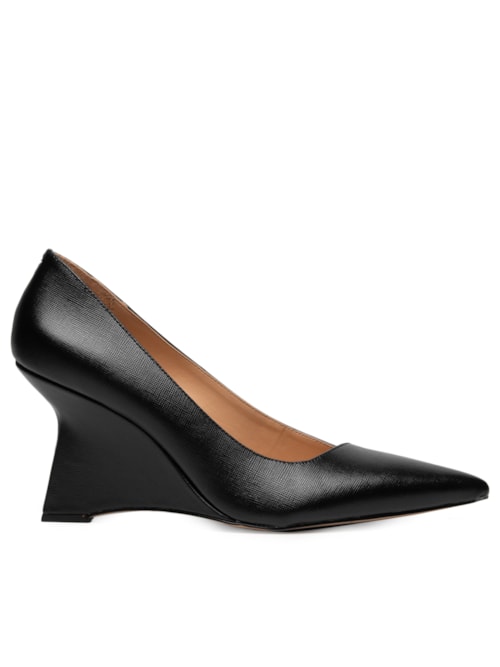 Scarpin Couro - Preto