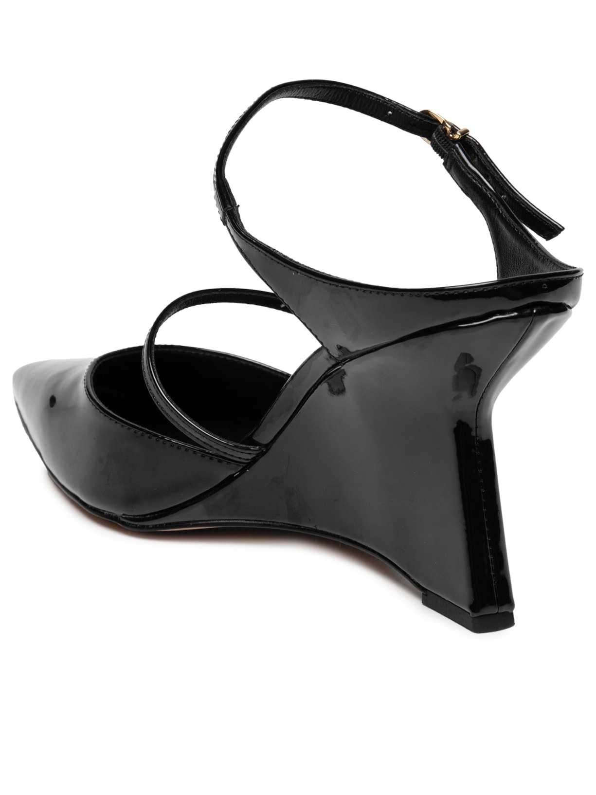 Scarpin Ecolux Preto Luiza Barcelos