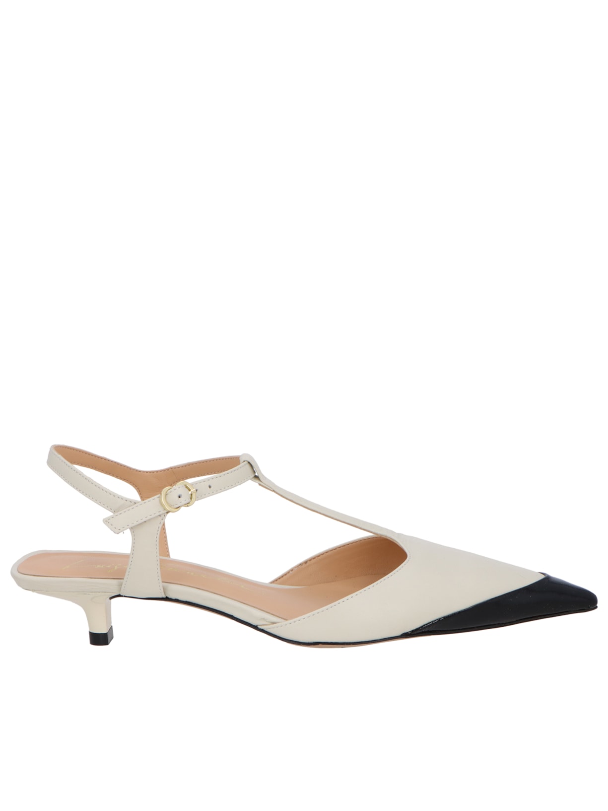 Scarpin Feminino Salto Fino Baixo Verniz Show Off White Luiza Barcelos