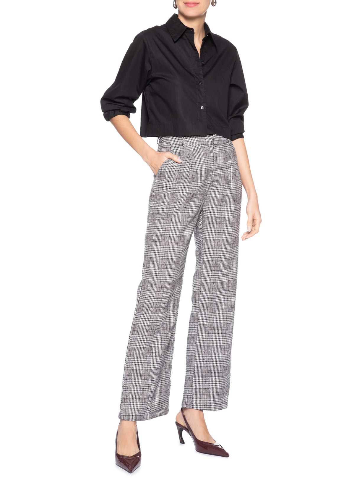 Scarpin Feminino Salto Fino Médio Vermelho Schutz