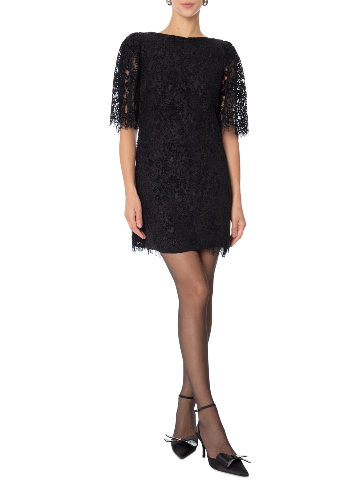 Scarpin Kirsten Cetim Preto Schutz