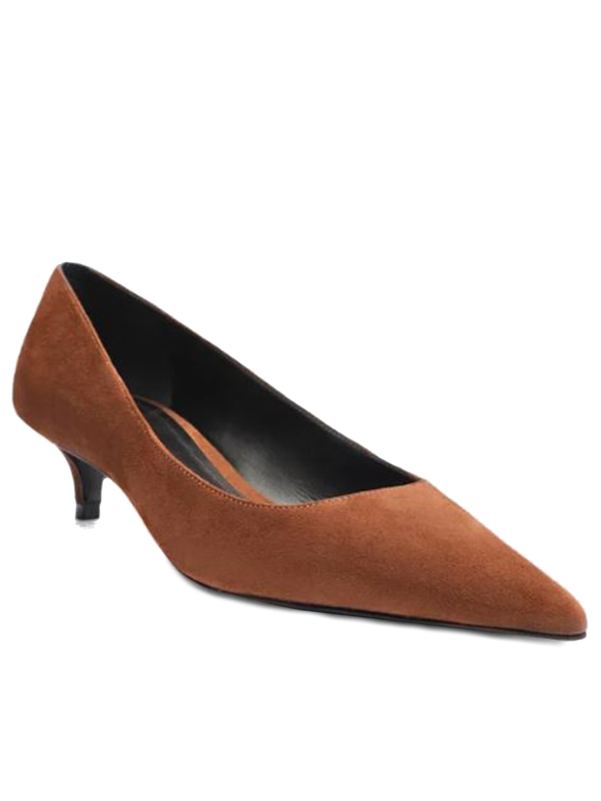 Scarpin Laura Mid Camurça Marrom  Schutz